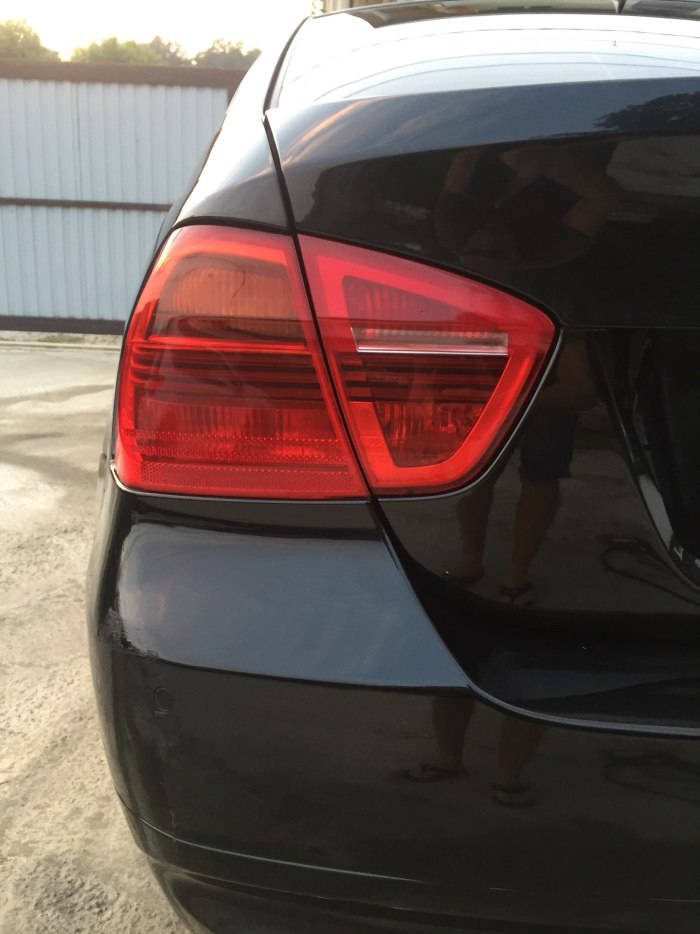 Тонирование задних фар BMW e90