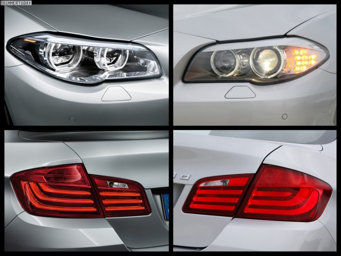 BMW f10 Рестайлинг и дорестайлинг