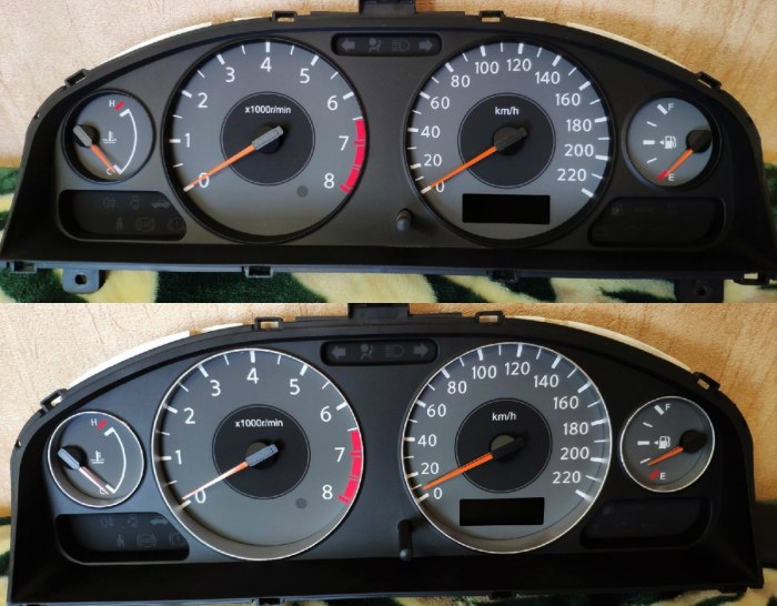 Nissan Almera 2006 приборная панель