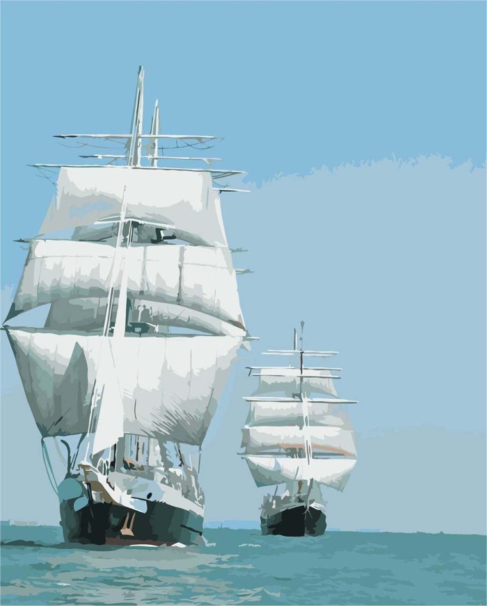 Корабль в море