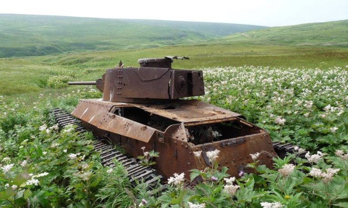 Японские танки на Шумшу