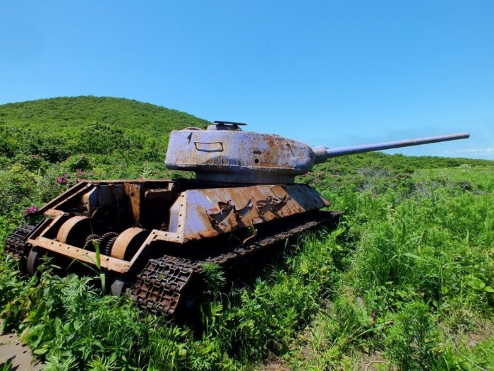 ИС-3 на острове Шикотан