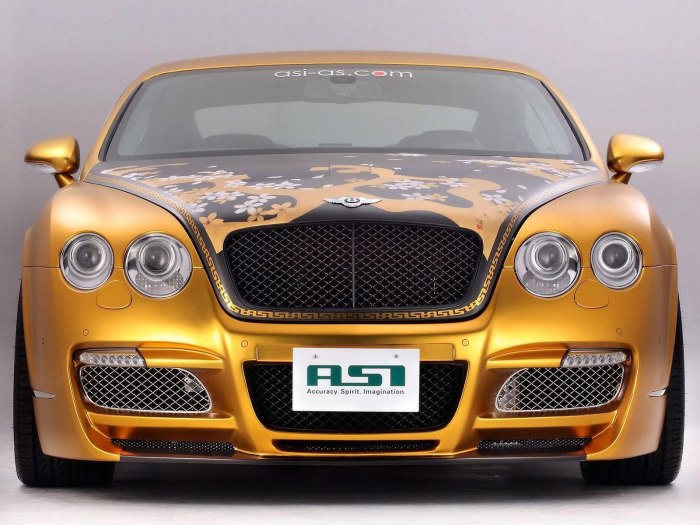 Bentley Continental gt золотой
