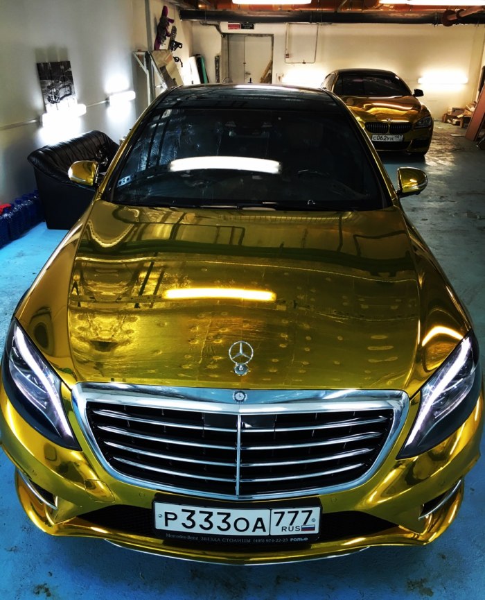 Мерседес s500 золотистый металлик