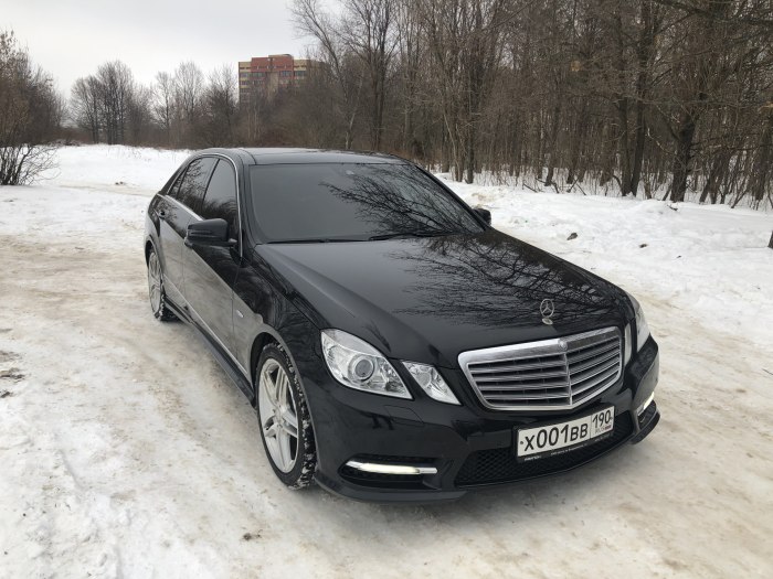Мерседес w212 черный тонированный