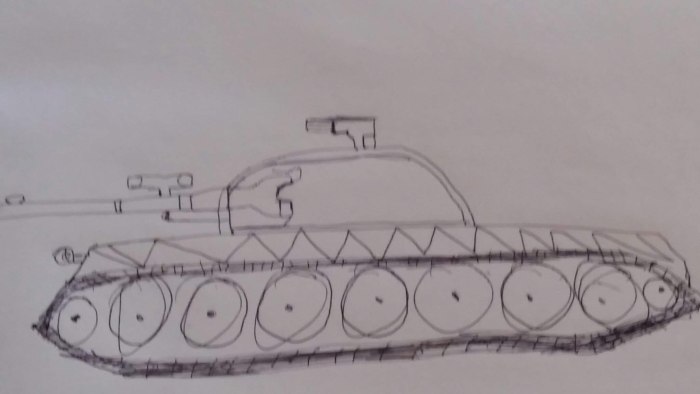 Танк ЛТГ спереди