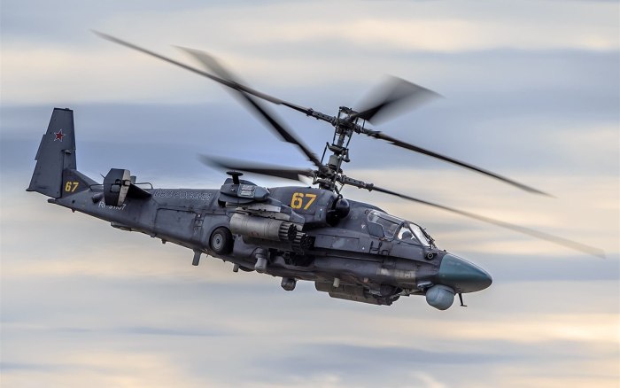 Военный вертолёт ка-52 Аллигатор