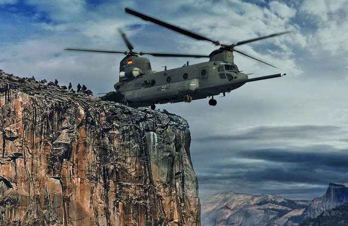 Boeing Ch-47 Chinook вертолёты США