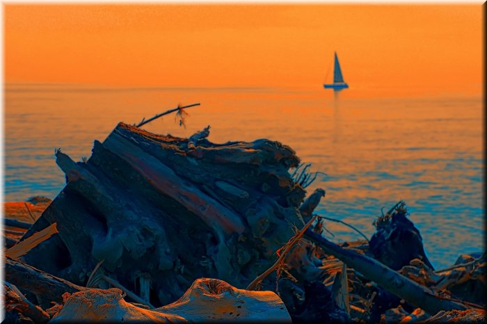 Штиль на море и корабль