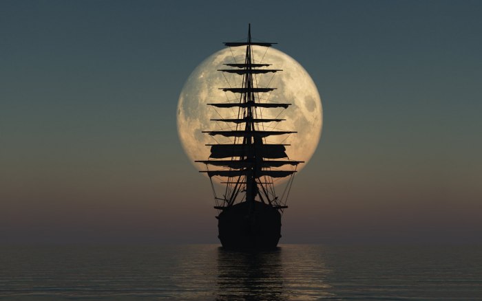 Корабль в море