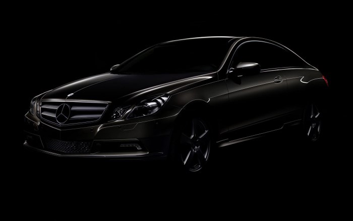 Mercedes Benz e class Coupe черный
