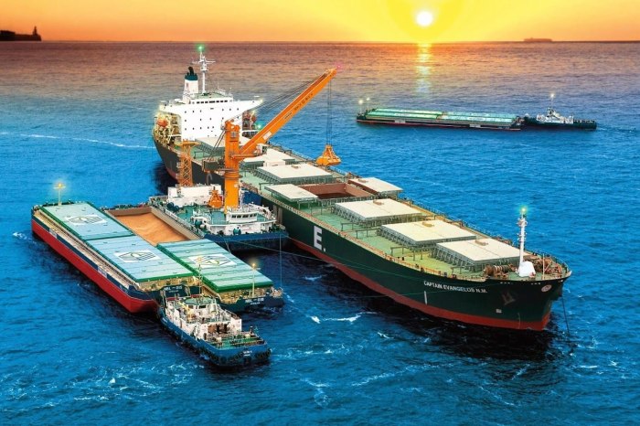 Рейдовая перевалка зерна в порту Кавказ