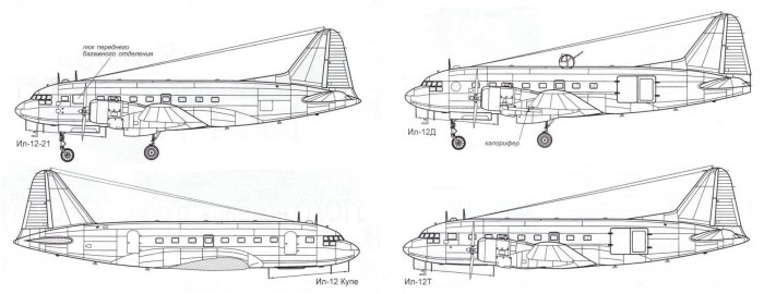 Самолеты ил-12 Ильюшина