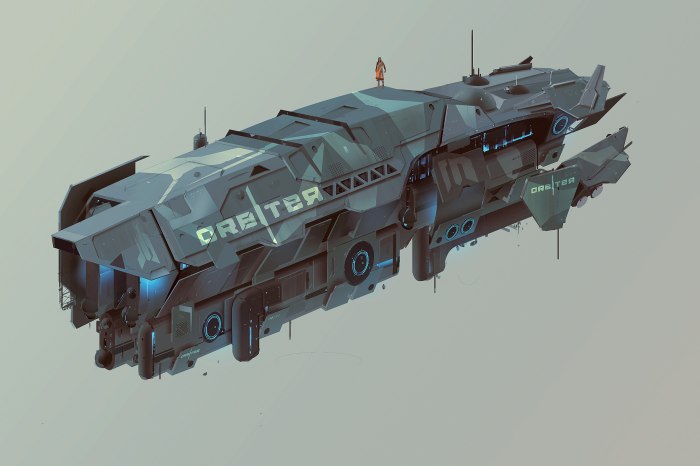 Космический грузовой корабль Sci Fi