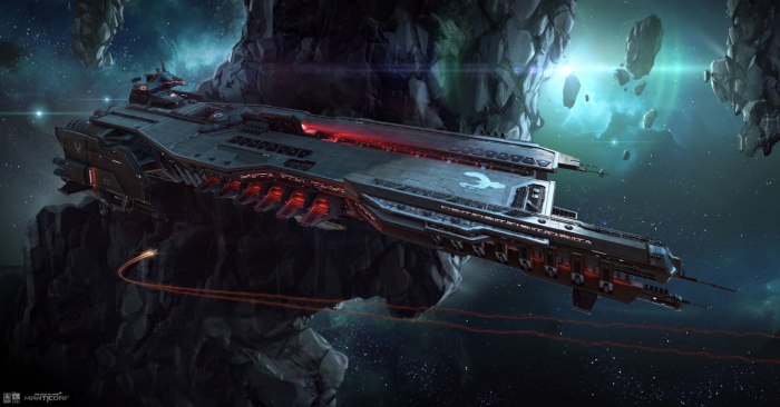 Sci Fi космический корабль дредноут концепт