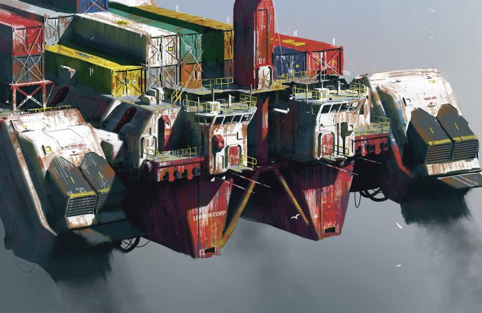 Космические корабли Sci-Fi Cargo