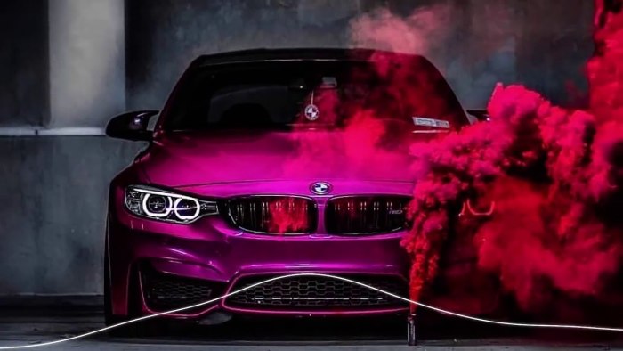 BMW m5 неон
