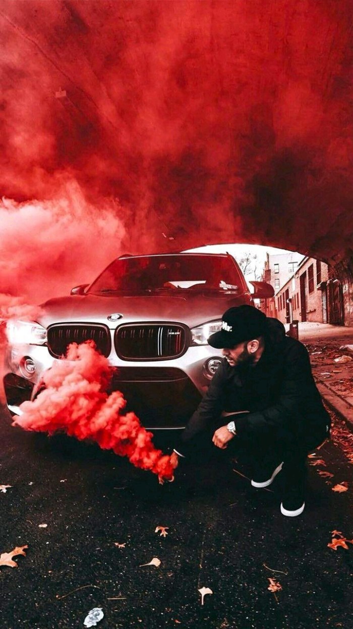 BMW m5 с дымовухой