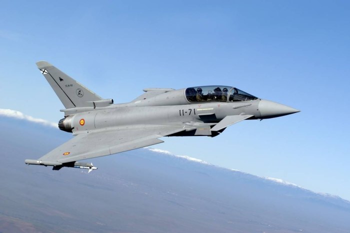 Истребители Eurofighter Typhoon ВВС Испании