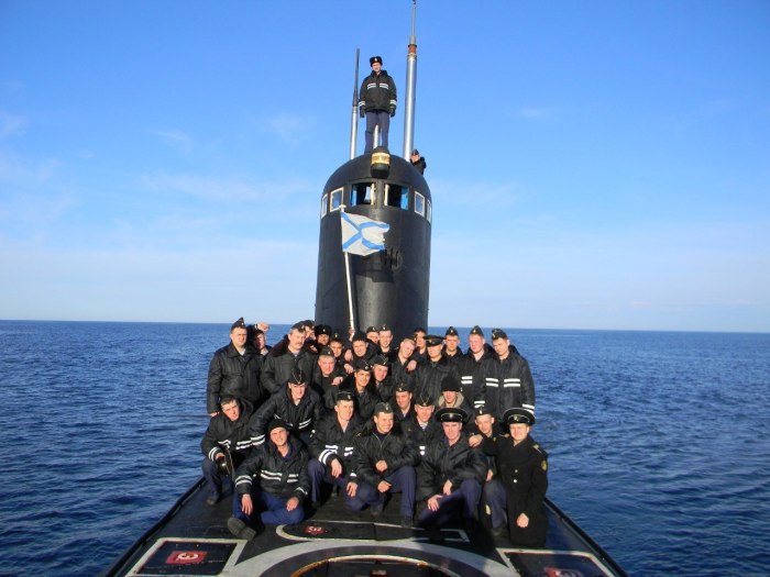 Экипаж подлодки ВМФ РФ