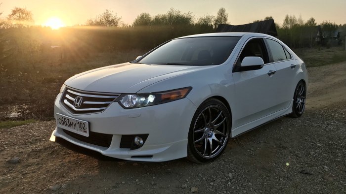 Honda Accord 2008 Tuning белый