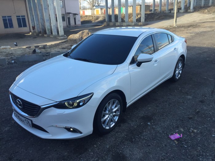 Mazda 6 белая тонированная