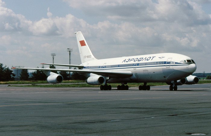 Ил-86 пассажирский самолёт салон