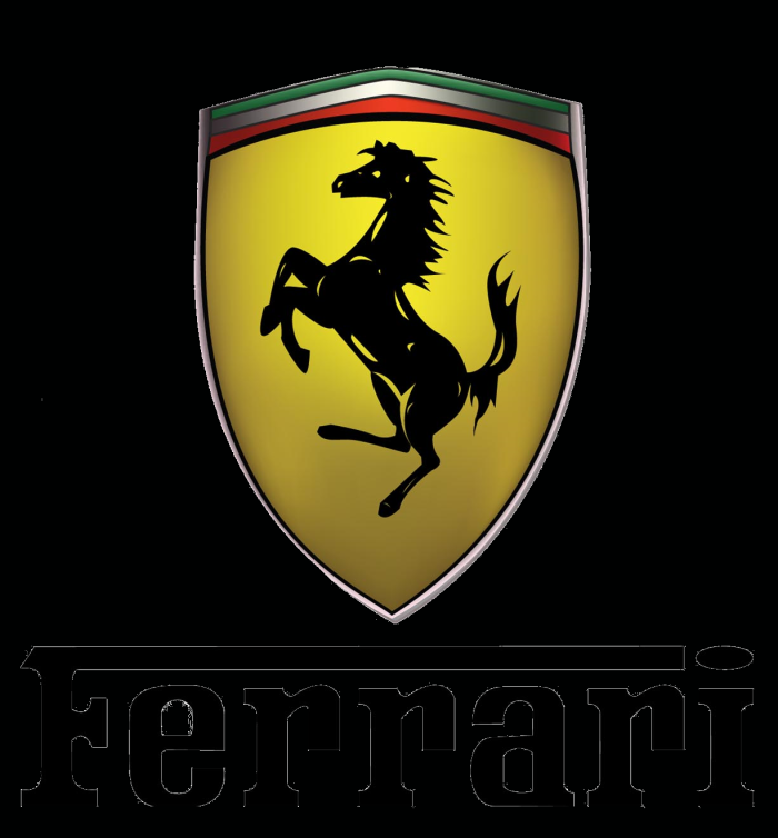 Ferrari значок на машине