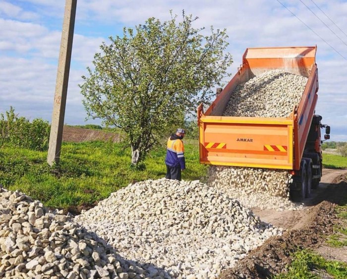 Щебень 20/40 разгрузка