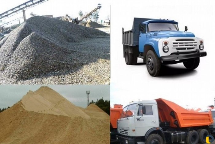 Щебень ПГС песок КАМАЗ