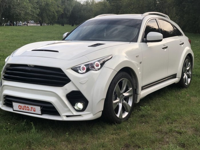 Infiniti qx70 белый