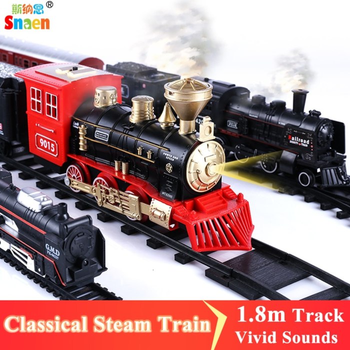 Железная дорога пластмассовая радиоуправляемая Classic Train 35pcs