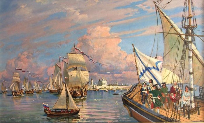 Корабли флота Петра 1