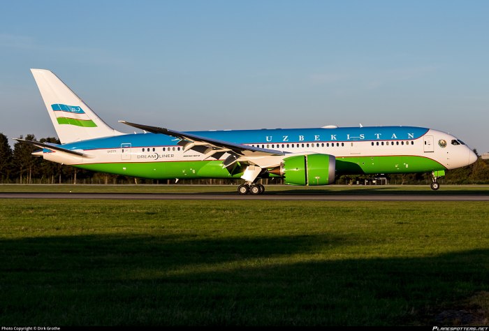 Боинг 787-8 Дримлайнер Uzbekistan Airways