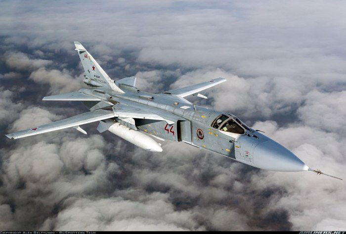 Фронтовой бомбардировщик Су-24м