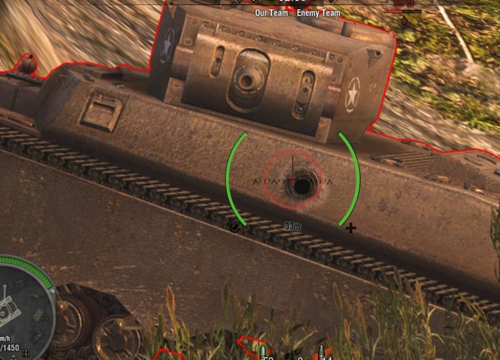 World of Tanks пробитие