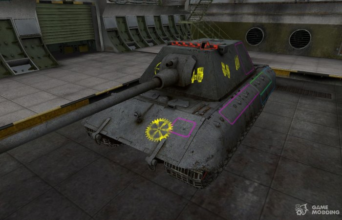 Зоны пробития е100 в World of Tanks