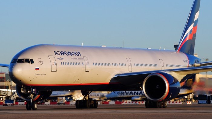 Самолёт Боинг 777 Аэрофлот
