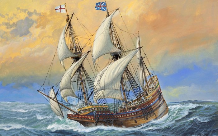 Корабль Mayflower 1620