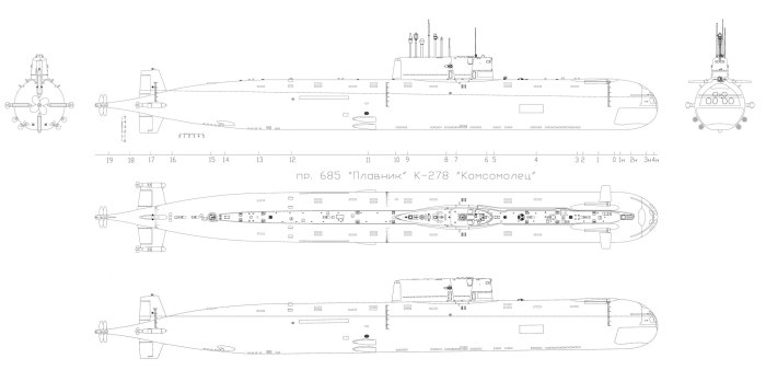 Подводная лодка к-278 комсомолец
