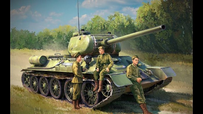 Танк т-34-85 арт