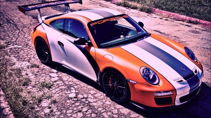 Porsche 911 gt3 RS Orange