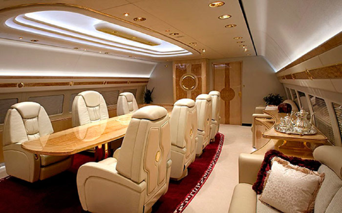 Airbus a380 Business Jet внутри