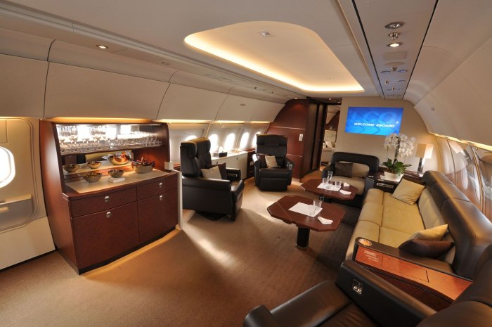 Airbus a340 Алишера Усманова салон