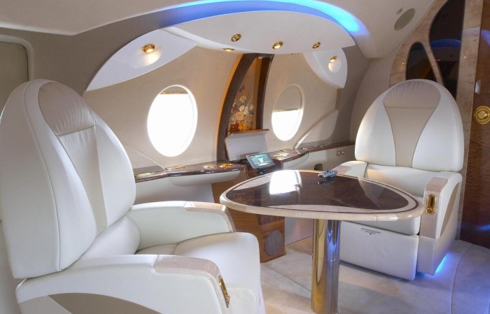 Самолёт Bombardier Global 7000 салон