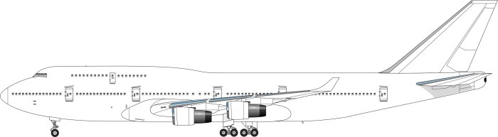 Раскраска самолет Боинг 747