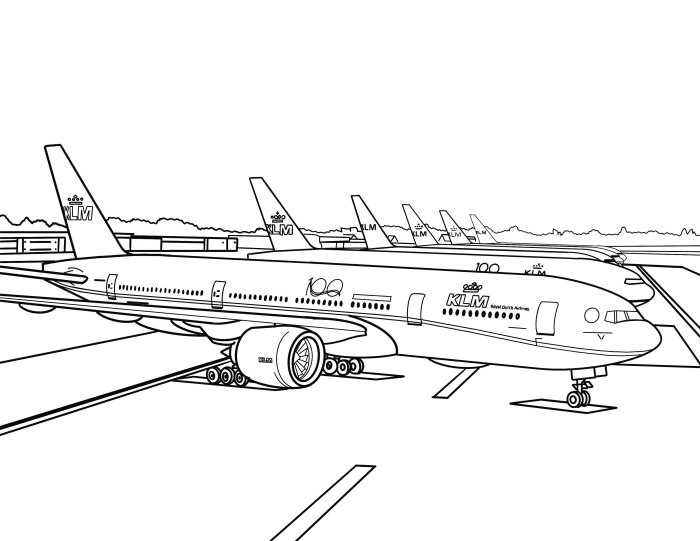 Боинг 737 раскраска