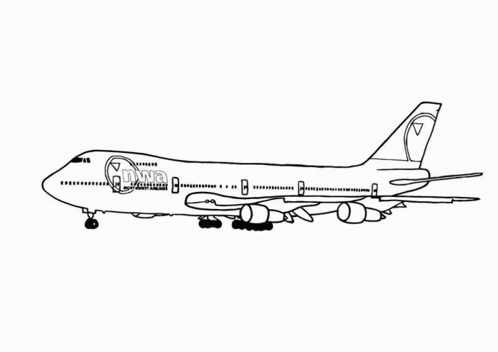 Боинг 737 раскраска