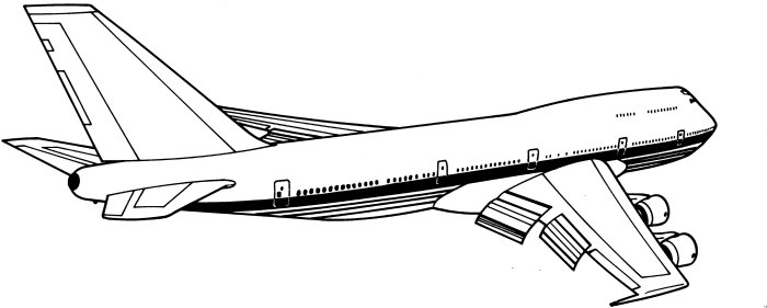 Boeing 737 раскраска