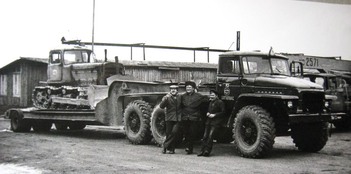 Урал 375 с тралом
